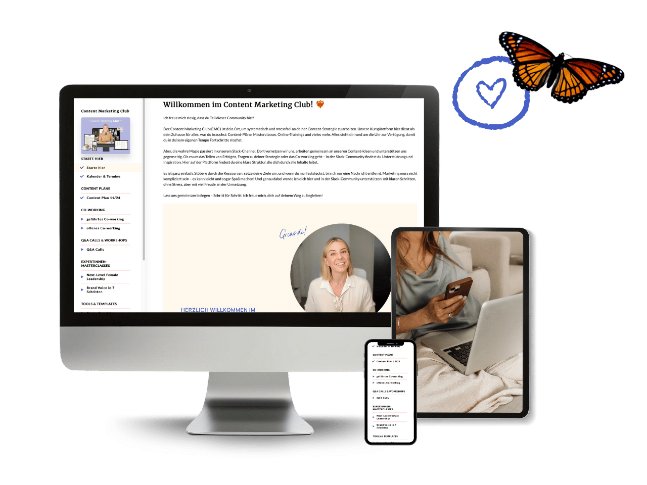 Der Content Marketing Club ist die Lösung für alle, die im Marketing endlich eine feste Routine finden wollen. Hier erfährst du, wie du deine Content-Ideen effektiv umsetzt und dich ohne endloses Planen und Grübeln sichtbar machst. Durch regelmäßige Co-Working-Sessions und Content-Feedback-Runden wird dein Marketing-Alltag strukturiert und produktiv. Selbst wenn du unsicher bist oder dir die Motivation fehlt – der Content Marketing Club bietet dir Unterstützung und wertvolles Feedback. Das Beste: Du bist nicht allein. Die Club-Community motiviert und begleitet dich auf deinem Weg zur erfolgreichen Content-Routine. Werde jetzt Mitglied und lass Marketing zum stressfreien Teil deines Arbeitsalltags werden.