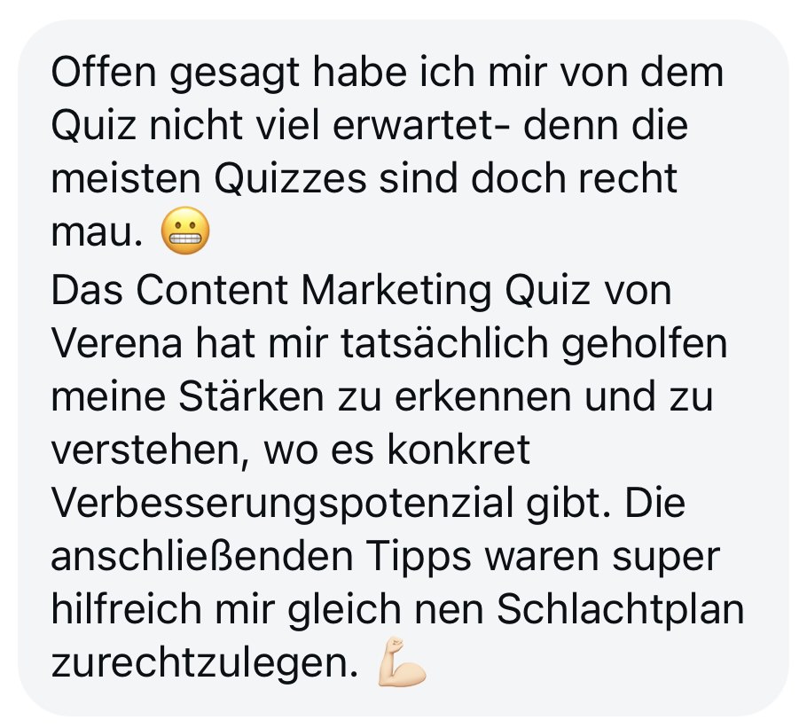 Ideen für deinen Content fehlen dir ständig? Das Content-Marketing Quiz zeigt dir, wie du kreative Ideen für deinen Content findest und sie effektiv umsetzt. Mach Schluss mit der Ratlosigkeit – starte jetzt das Quiz und finde heraus, wie du deinen Content treffsicher erstellst!