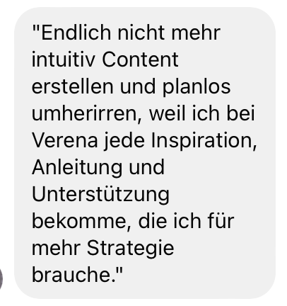 Praxisnahe Unterstützung und wertvolles Feedback: Im Content Marketing Club erhältst du Vorlagen, Content Pläne und Impulse, Feedback und den direkten Austausch mit anderen selbstständigen Frauen, hast Zugang zu Q&A Calls und geführtem Co-working. Alles, um dein Content-Marketing so einfach und zeitsparend wie möglich in deinen Alltag zu integrieren. Damit dein Marketing leichter wird.