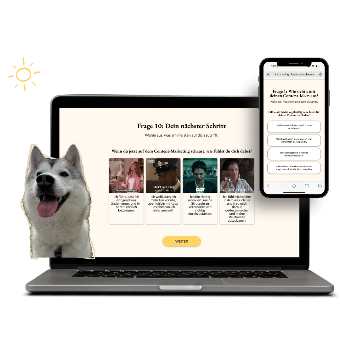 Dein Content bleibt unsichtbar? Finde mit dem Content-Marketing Quiz heraus, wie du mehr Sichtbarkeit bekommst und deine Inhalte gezielt an deine Zielgruppe bringst. Starte jetzt das Quiz und hol dir deine individuellen Tipps!