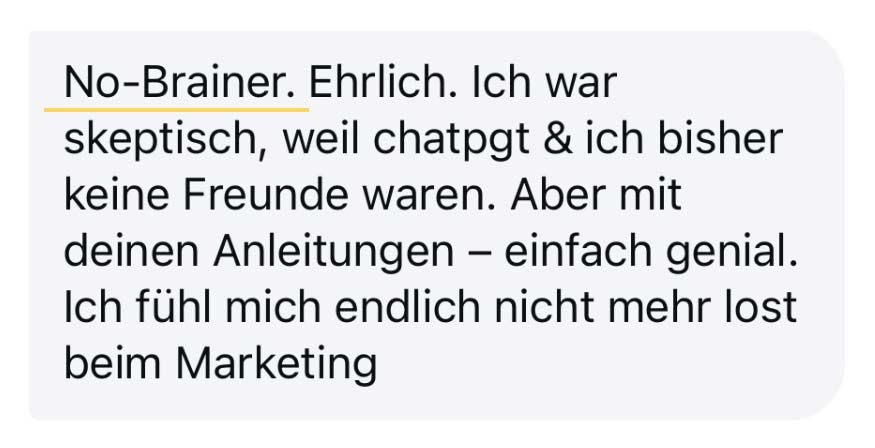 Mit KI-Marketing sichtbar werden – auf deine Art. Dieser Kurs ist für Selbstständige, die Klarheit im Marketing, bessere Inhalte und weniger Stress wollen. Du bekommst einen roten Faden für deine Content-Erstellung, fundierte Strategien und sofort anwendbare ChatGPT-Prompts. Ideal für Coaches, Online-Dienstleister:innen & Kreative. Jetzt für 14 € loslegen.