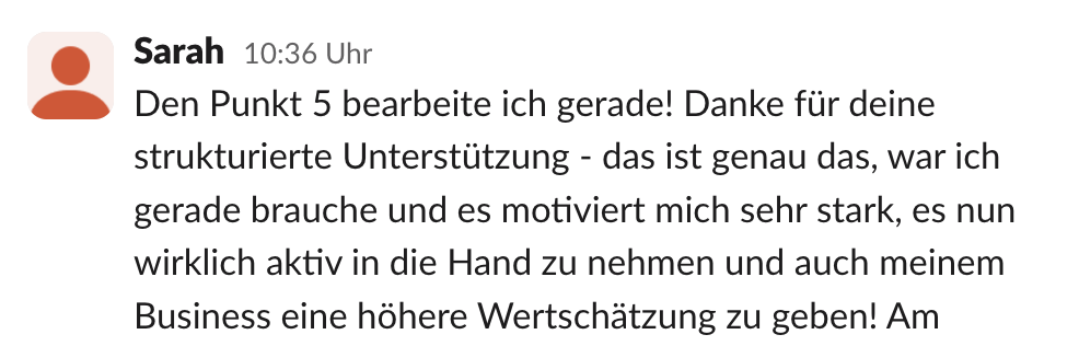Content Co-Pilot 14 Unsicher bei Insta, Blog oder Newsletter? Ich schau drauf – und geb dir ehrliches Feedback, das dich stärkt. Kein Kurs, kein Call. Einfach direkt schreiben – ich antworte. Content-Coaching, das wirkt. Jetzt starten & wieder in die Umsetzung kommen.
