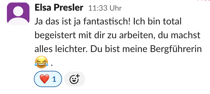Content Co-Pilot 2 Marketing darf leicht sein. Ich zeige dir, wie: als deine Content Co-Pilotin gebe ich dir pragmatisches Feedback auf deine Texte. Ohne Call, ohne Druck – stattdessen alltagsnah, ehrlich & umsetzbar. Buche jetzt deinen monatlich kündbaren Co-Pilot.