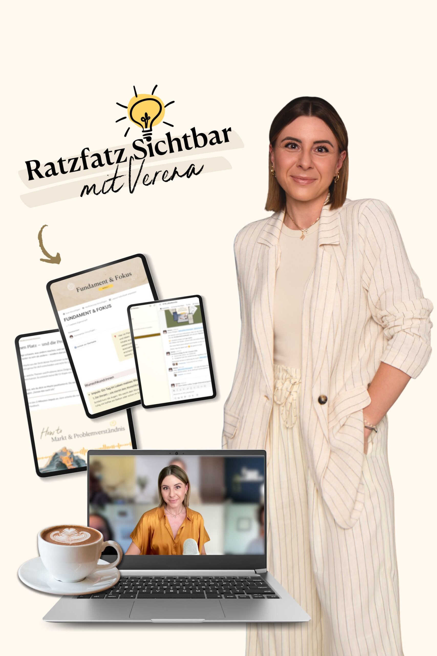 Individuelle Marketing-Unterstützung und Mentoring für Solo-Selbstständige, um sichtbar zu werden, Kund:innen zu gewinnen und durch klare Marketing-Begleitung planbare Anfragen online regional zu erreichen.